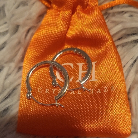 Crystal Haze Mini Serena Hoop Earrings - Picture 5 of 7